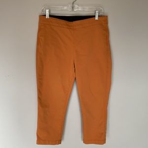 Miracle Body size 12, cropped stretch jean, orange, great condition